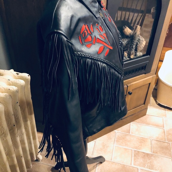 Women biker jacket with liner - Picture 3 of 4